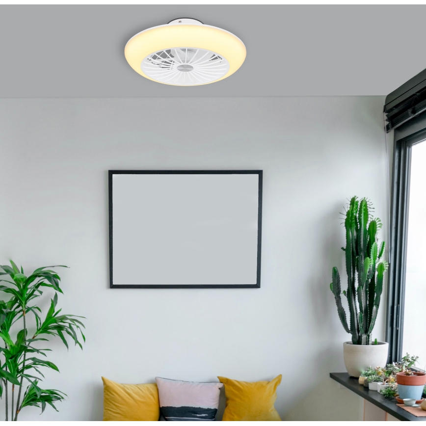 Globo 03632W - LED plafonsko svetlo sa ventilatorom LAFEE LED/18W/230V