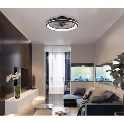 Globo - LED plafonski ventilator, prigušiva, LED/40W/230V 3000-6500K + daljinski upravljač