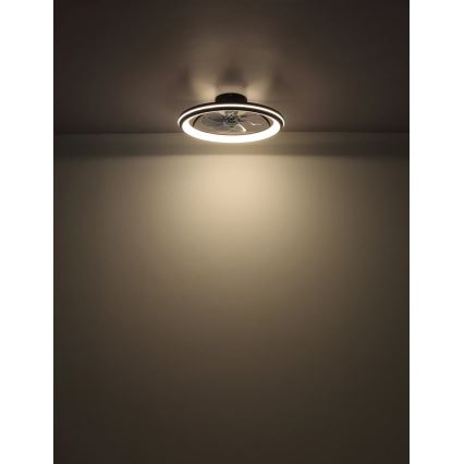 Globo - LED plafonski ventilator, prigušiva, LED/40W/230V 3000-6500K + daljinski upravljač