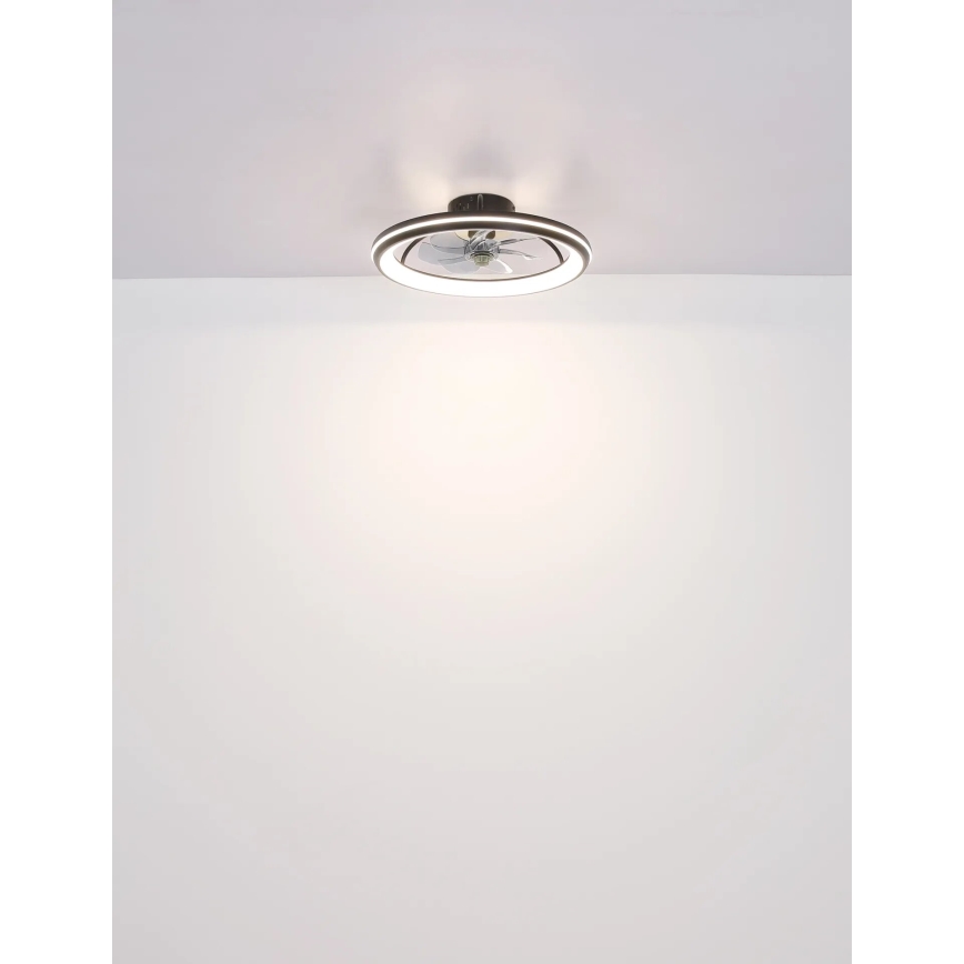 Globo - LED plafonski ventilator, prigušiva, LED/40W/230V 3000-6500K + daljinski upravljač