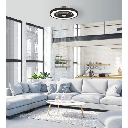 Globo - LED prigušiva plafonski ventilator LED/45W/230V 3000-6500K + daljinski upravljač
