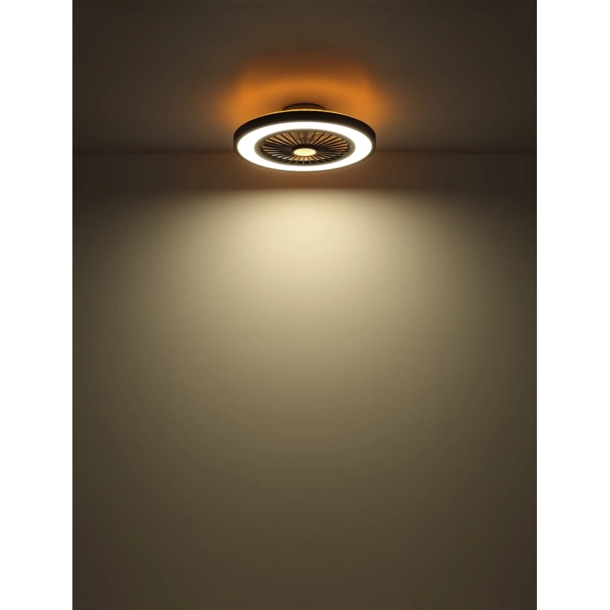 Globo - LED prigušiva plafonski ventilator LED/45W/230V 3000-6500K + daljinski upravljač