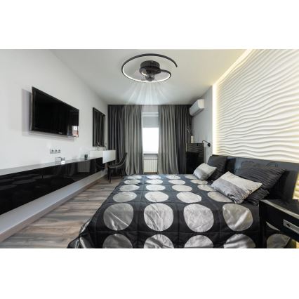 Globo - LED prigušiva plafonski ventilator LED/30W/230V 2700-6500K + daljinski upravljač