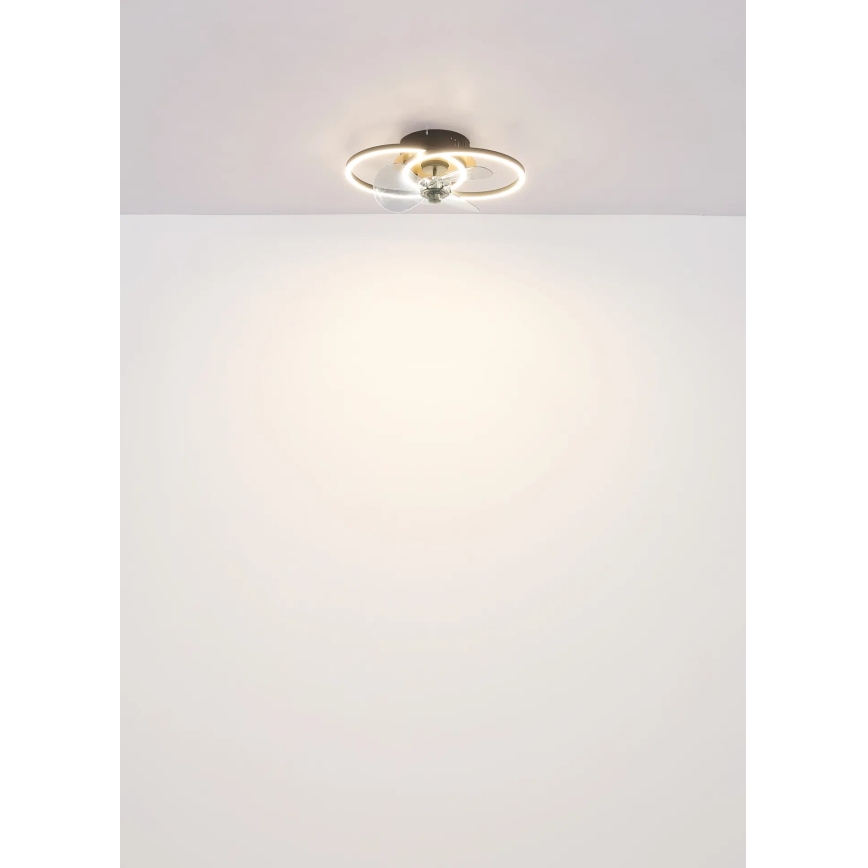 Globo - LED prigušiva plafonski ventilator LED/24W/230V 2700-6500K + daljinski upravljač