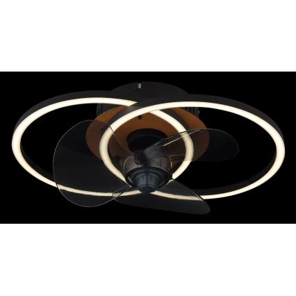 Globo - LED prigušiva plafonski ventilator LED/24W/230V 2700-6500K + daljinski upravljač