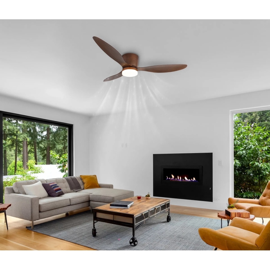 Globo - LED prigušiva plafonski ventilator LED/20W/230V 3000-6500K + daljinsko upravljanje