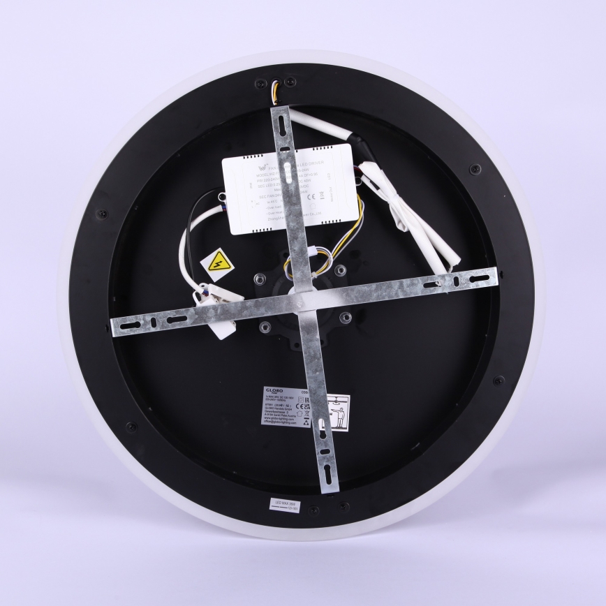 Globo - LED prigušiva stropni ventilator LED/36W/230V 2700-6000K crna + daljinski upravljač