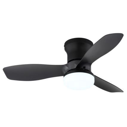 Globo - prigušiva plafonski ventilator LED/15W/230V 2700-6500K crni + daljinski upravljač