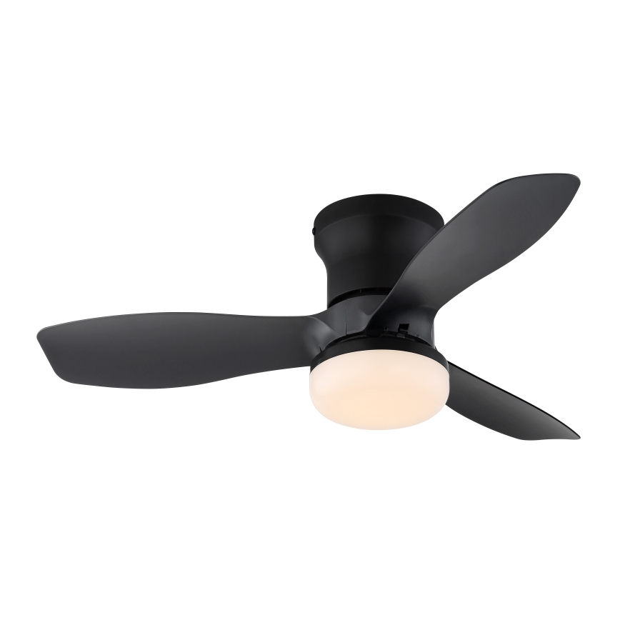Globo - prigušiva plafonski ventilator LED/15W/230V 2700-6500K crni + daljinski upravljač