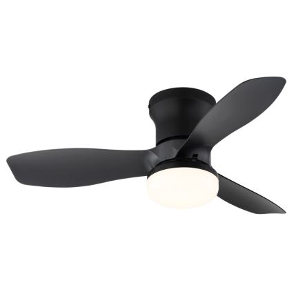 Globo - prigušiva plafonski ventilator LED/15W/230V 2700-6500K crni + daljinski upravljač