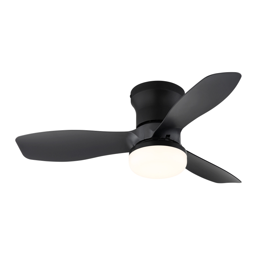 Globo - prigušiva plafonski ventilator LED/15W/230V 2700-6500K crni + daljinski upravljač