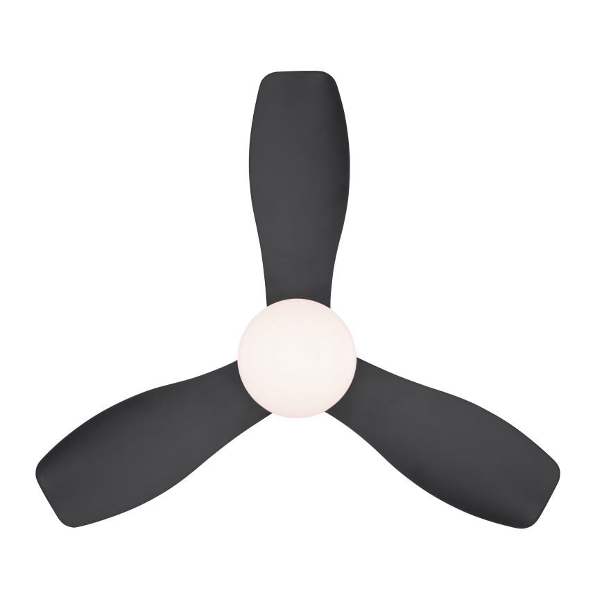 Globo - prigušiva plafonski ventilator LED/15W/230V 2700-6500K crni + daljinski upravljač