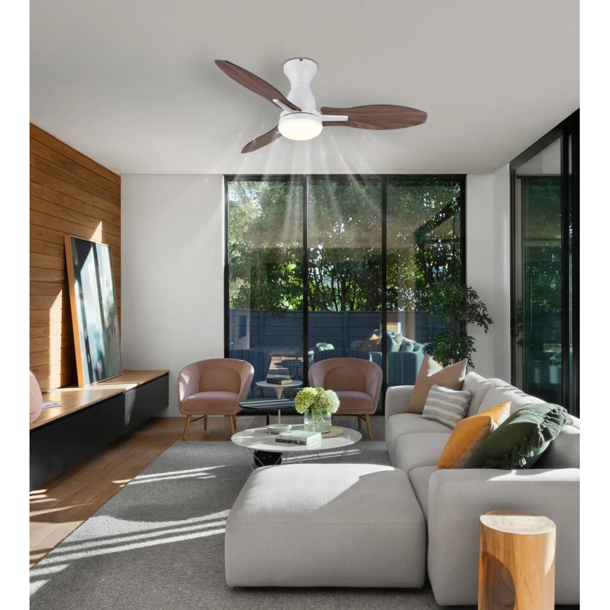 Globo - LED prigušiva stropni ventilator LED/22W/230V 3000/4500/6000K + daljinski upravljač