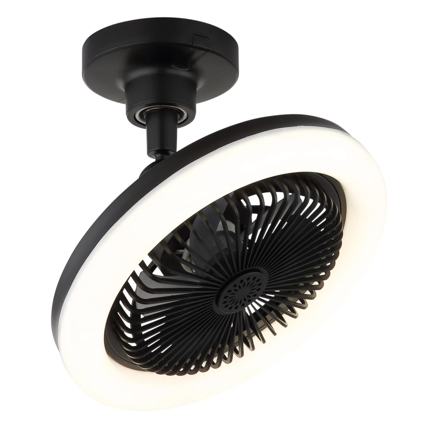 Globo - LED prigušiva plafonski ventilator LED/20W/230V 3000-6500K crna + daljinski upravljač