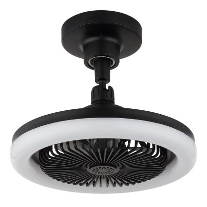 Globo - LED prigušiva plafonski ventilator LED/20W/230V 3000-6500K crna + daljinski upravljač