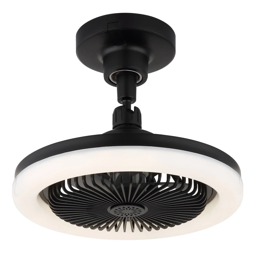 Globo - LED prigušiva plafonski ventilator LED/20W/230V 3000-6500K crna + daljinski upravljač