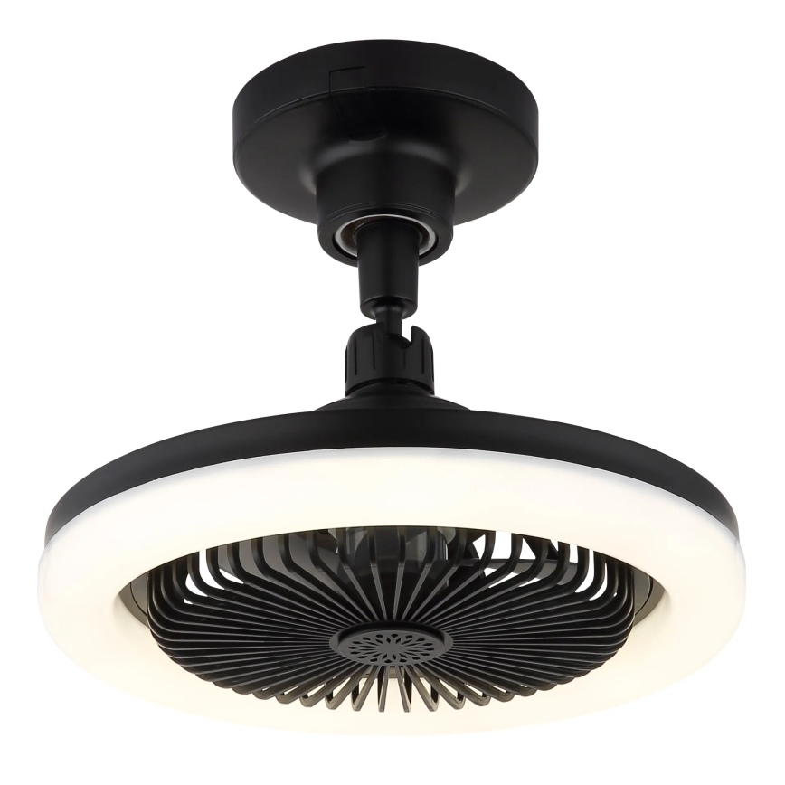 Globo - LED prigušiva plafonski ventilator LED/20W/230V 3000-6500K crna + daljinski upravljač