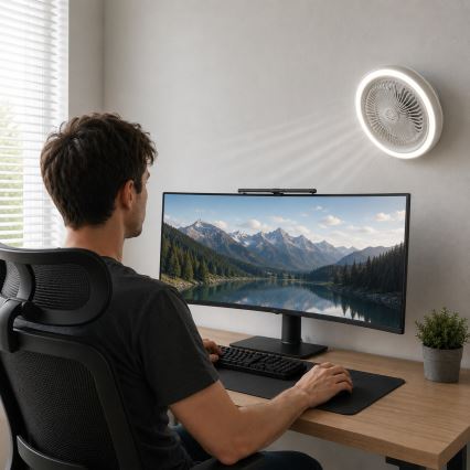 Globo - LED prigušiva plafonski ventilator LED/20W/230V 3000-6500K bela + daljinski upravljač