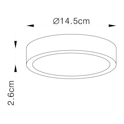 Globo - LED prigušiva plafonska svetiljka LED/15W/230V