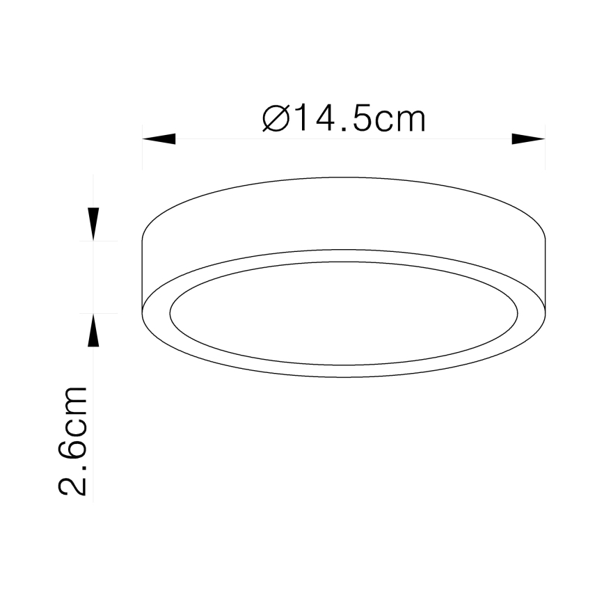 Globo - LED prigušiva plafonska svetiljka LED/15W/230V