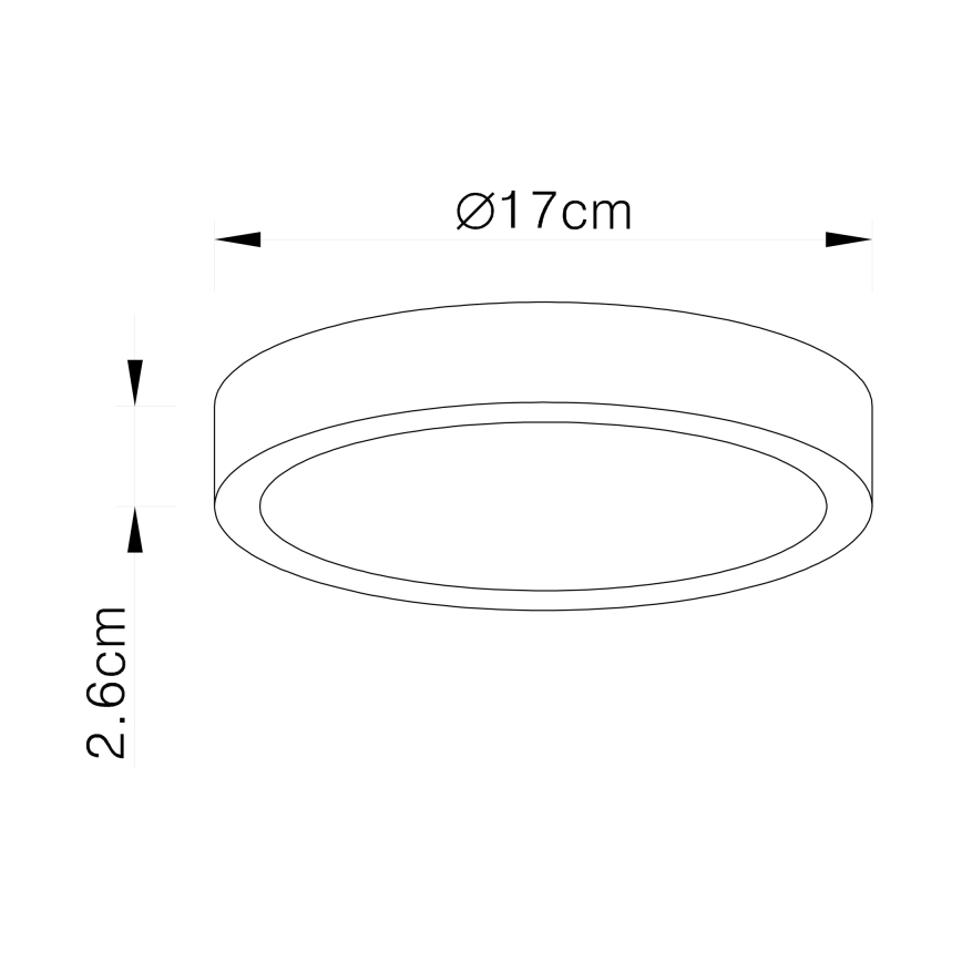 Globo - prigušiva LED plafonska svetiljka LED/22W/230V