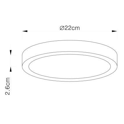 Globo - LED prigušiva plafonska svetiljka LED/28W/230V