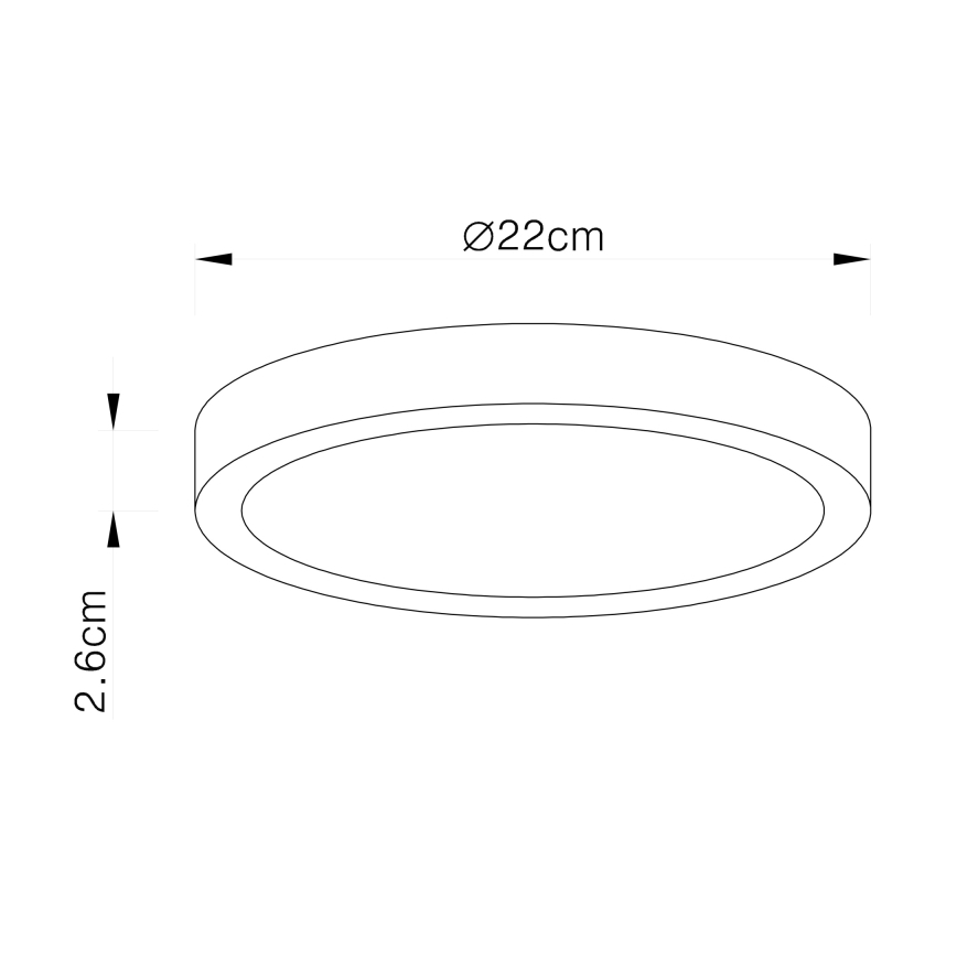 Globo - LED prigušiva plafonska svetiljka LED/28W/230V