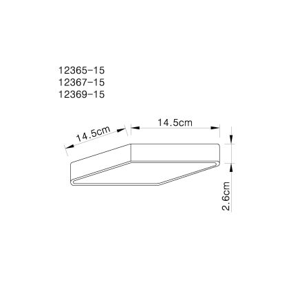 Globo - LED stropna svetiljka LED/15W/230V