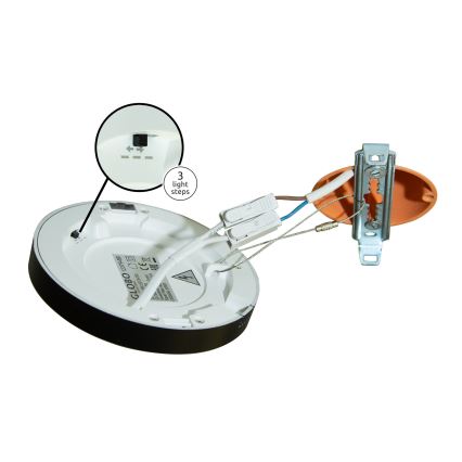 Globo - LED plafonsko svetlo LED/18W/230V 3000/4000/6500K crno