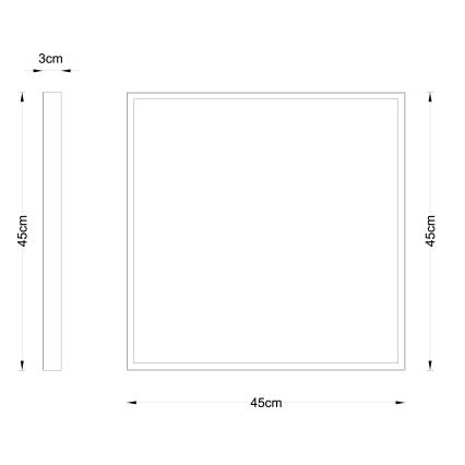 Globo - LED plafonsko svetlo LED/30W/230V 45x45 cm