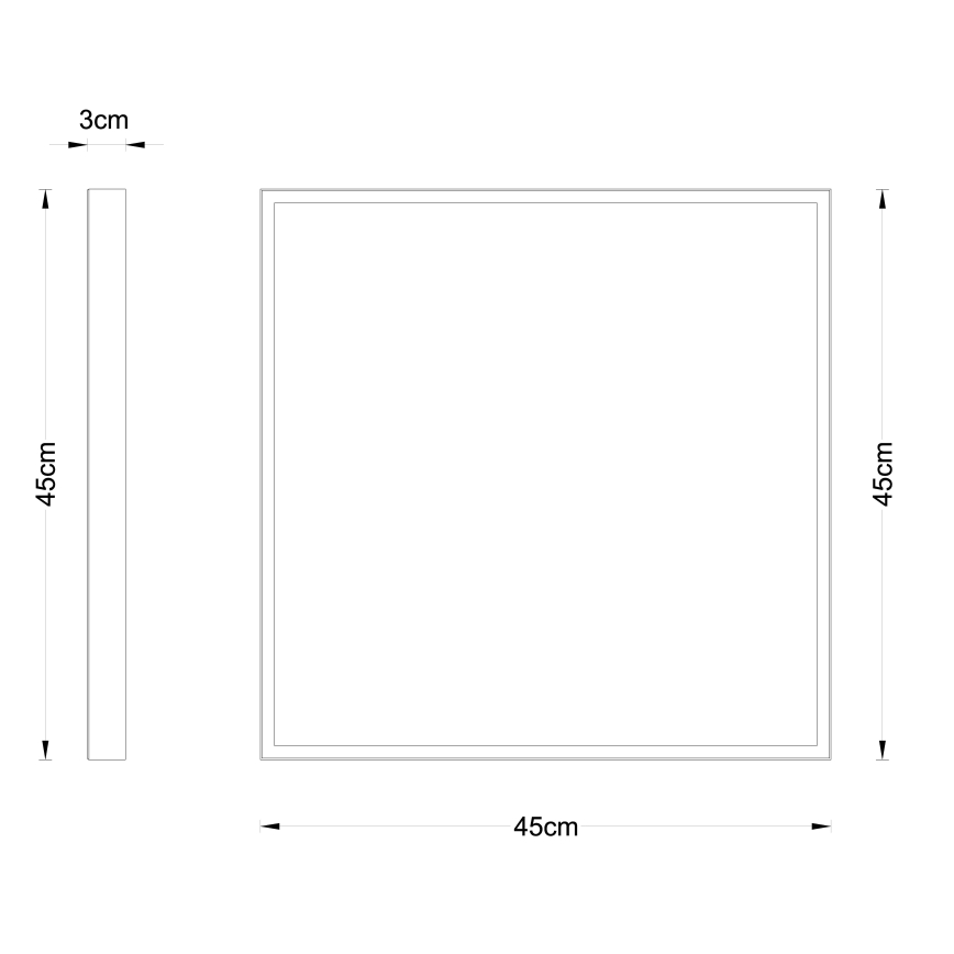 Globo - LED plafonsko svetlo LED/30W/230V 45x45 cm