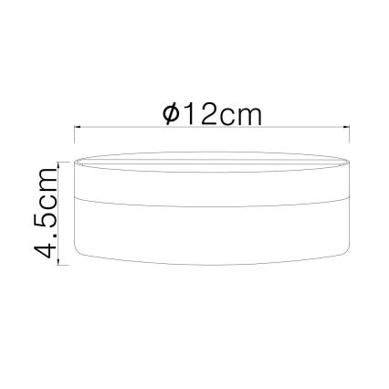 Globo - LED plafonsko svetlo LED/8W/230V 4000K prečnik 12 cm bela