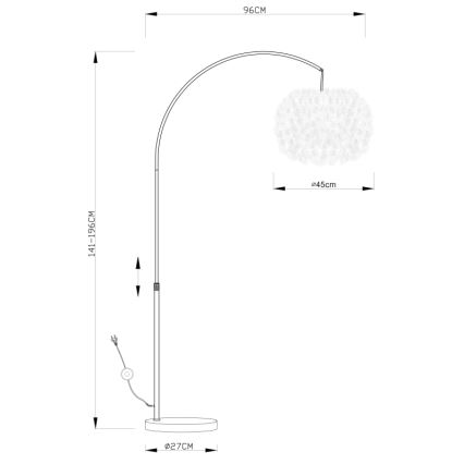 Globo - Stojeća lampa 1xE27/40W/230V