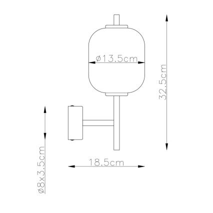 Globo - LED zidno svetlo LED/7W/230V