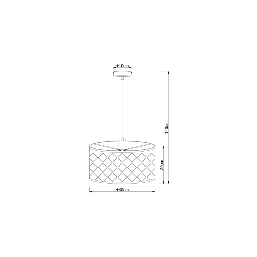 Globo - Luster na sajli 1xE27/60W/230V