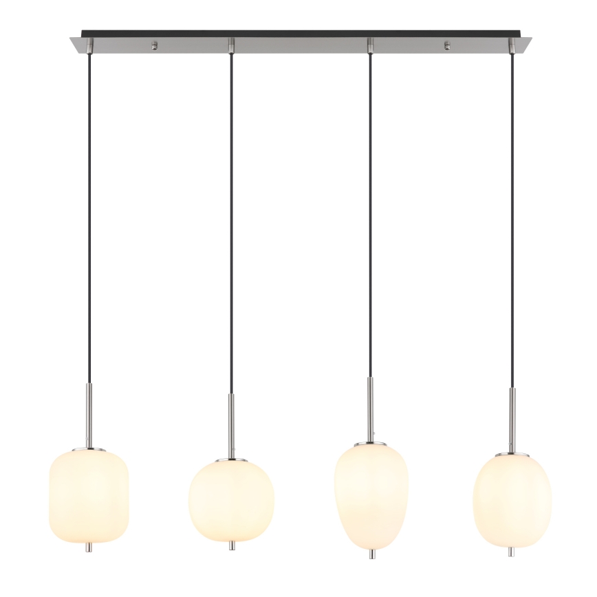 Globo - Luster na sajli 4xE14/40W/230V bela