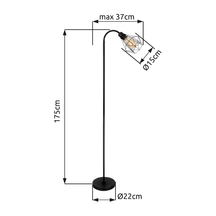 Globo - Stojeća lampa 1xE27/40W/230V