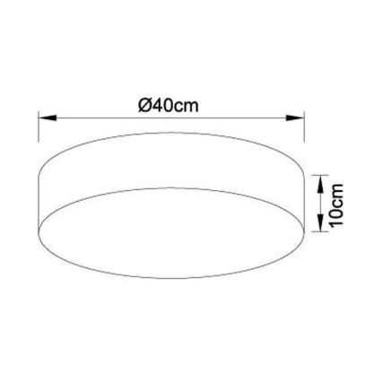 Globo - LED prigušiva stropna svetiljka LED/24W/230V 3000-6000K + daljinski upravljač