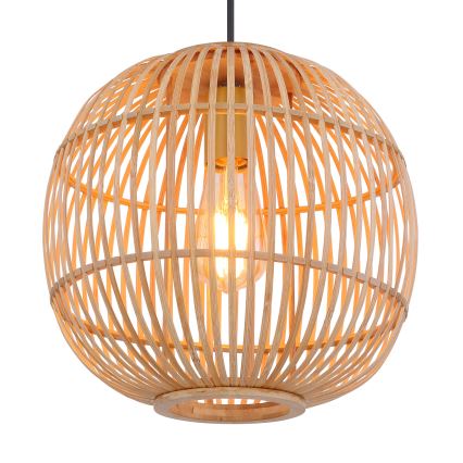 Globo - Luster na sajli 1xE27/60W/230V bambus