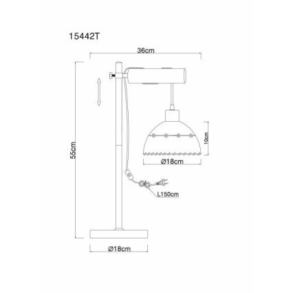 Globo - Stona lampa 1xE27/60W/230V