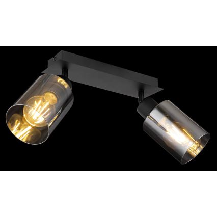 Globo - Spot svetiljka 2xE27/15W/230V crna