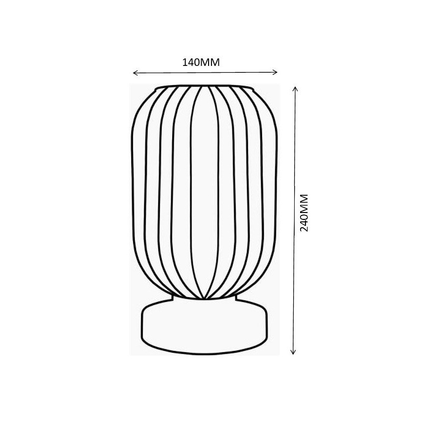 Globo - Stona lampa 1xE27/40W/230V siva