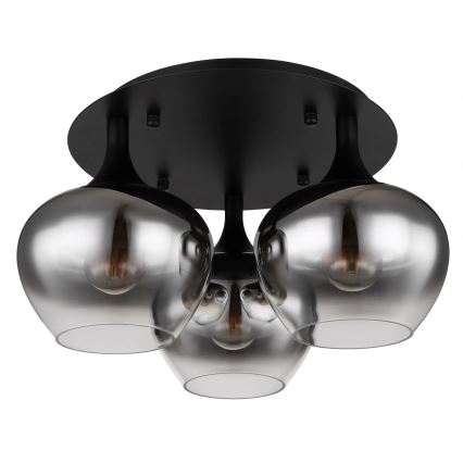 Globo - Plafonski luster 3xE27/40W/230V, prečnik 45 cm, crna