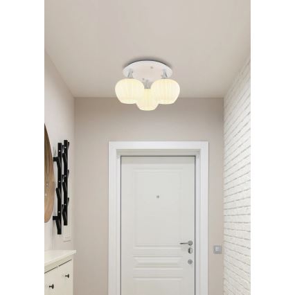 Globo - Stropni luster 3xE27/40W/230V, beli
