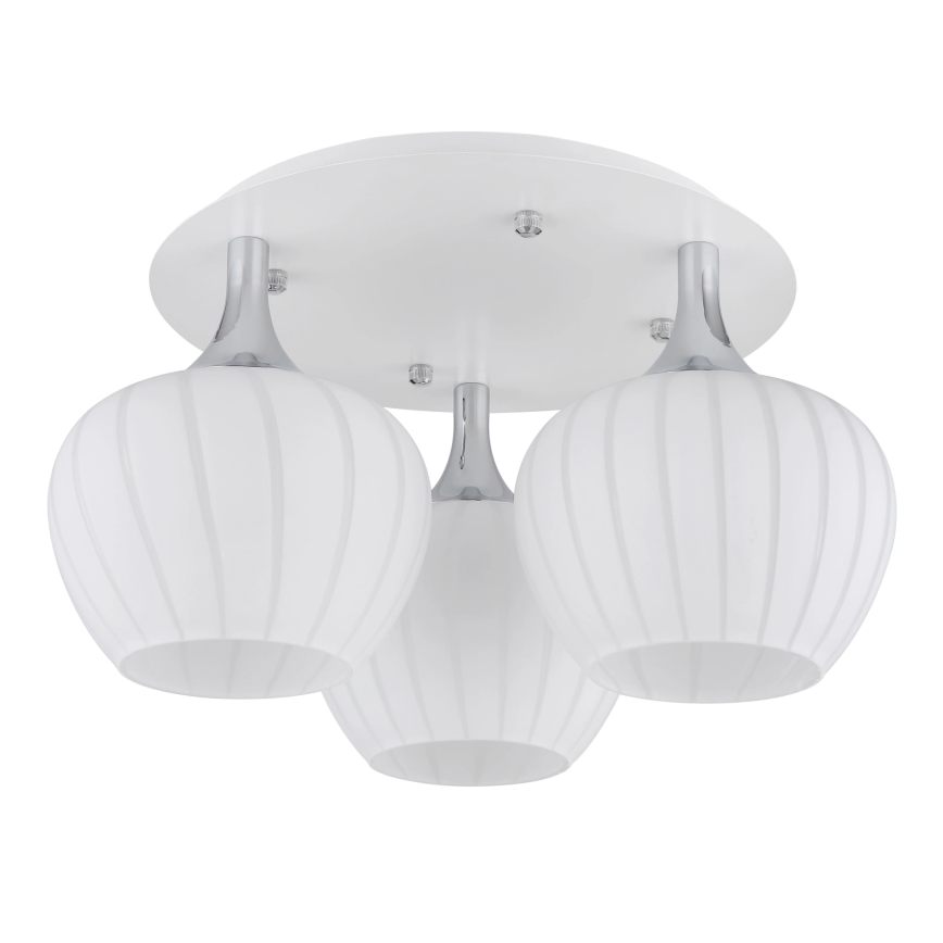 Globo - Stropni luster 3xE27/40W/230V, beli