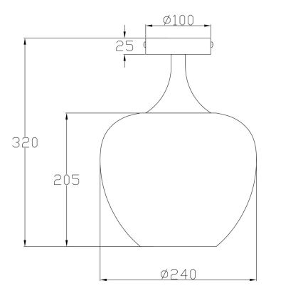 Globo - Plafonsko svetlo 1xE27/40W/230V bela/antracit