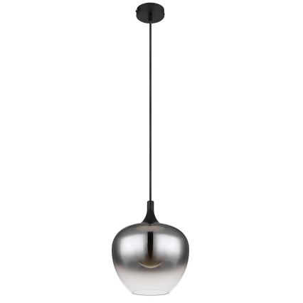 Globo - Luster na sajli 1xE27/40W/230V, prečnik 24 cm, crna