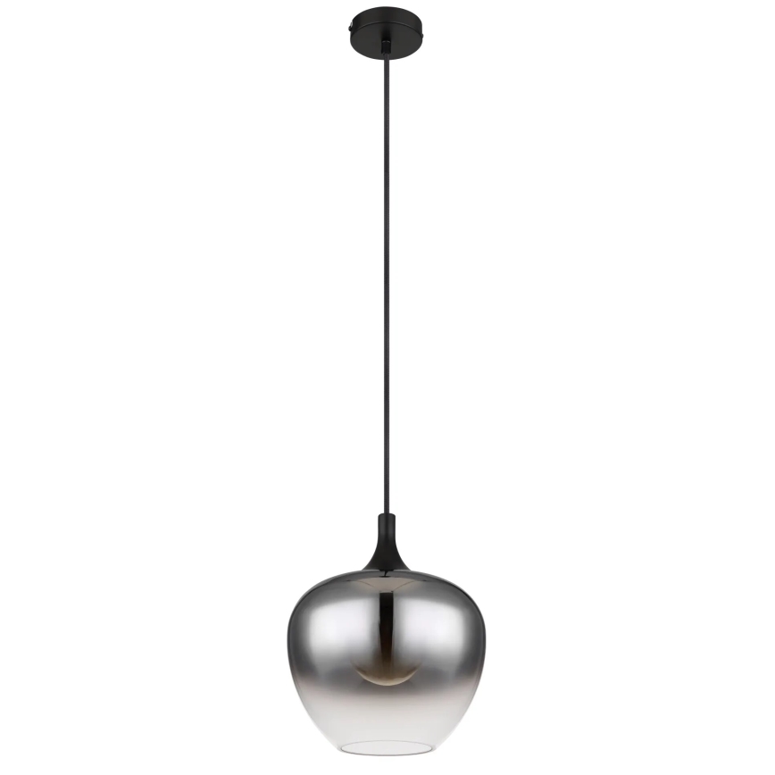 Globo - Luster na sajli 1xE27/40W/230V, prečnik 24 cm, crna
