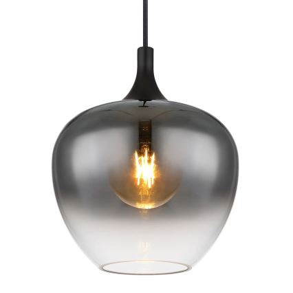 Globo - Luster na sajli 1xE27/40W/230V, prečnik 24 cm, crna
