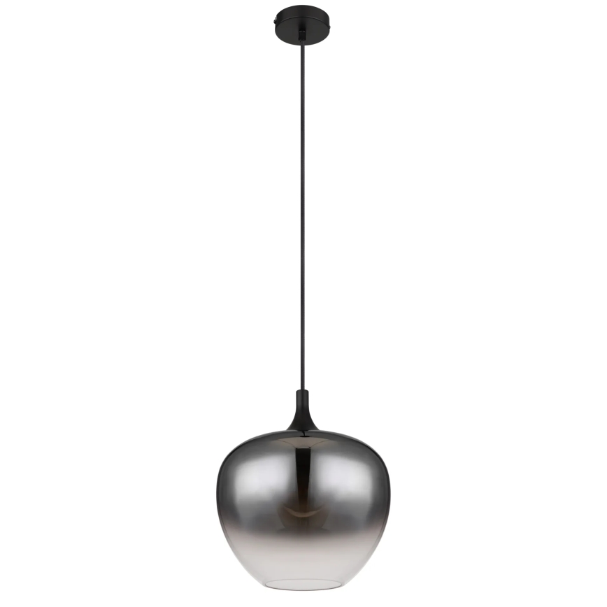 Globo - Luster na sajli 1xE27/60W/230V, prečnik 29 cm, crne boje
